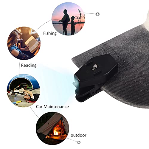 USB Oplaadbare Clip On Light voor 1 paar Led Clip Op Oogglas Lamp Licht Boek Lampen voor Nacht lezen Vismateriaal Onderhoud 4