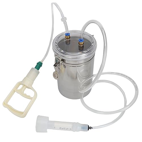 Geiten Melkmachine, handmatige melkmachine, Capaciteit 2 Liter, Rustbescherming, Makkelijk te bedienen, met transparante deksel, voor melk planten, Cadeau
