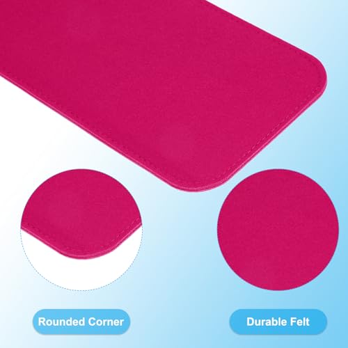 Felt Base Shaper 30x12cm, 2st Bag bodem Shaper Pad Portemonnee Lijnbord invoegen Arch Corner voor handtassen Tote Crossbody Bag Rugzak, Fuchsia 3