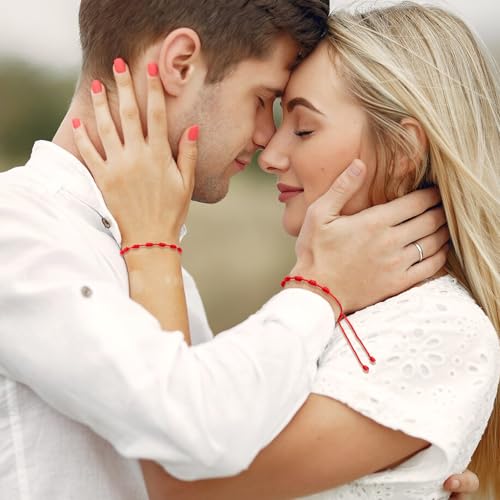 12 stuks rode koord armbanden, verstelbaar 7 knopen, rode koord armband, bescherming, geluksarmband, knoopketting, gevlochten armband, amulet, enkelketting voor bescherming, zegeningen