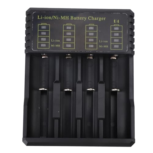 Smart LED Universal USB 4 Slots Batterijlader voor Li Ion 26650 18500 18490 18350 17670 14500 10440 16340 RCR123 Ni MH Ni Cd AAAA AAAA C Batterijen
