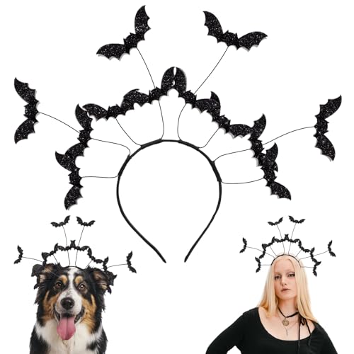 Bat Headband Hair Hoop Bat Headdress voor kinderen en volwassenen Halloween Dress Up Party Accessoires