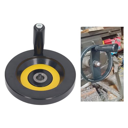 Tafelzaaghandwiel, technisch kunststof handwiel met sterke isolatie voor slijpmachines met schroefdraad en schroefgaten voor elektrisch gereedschap