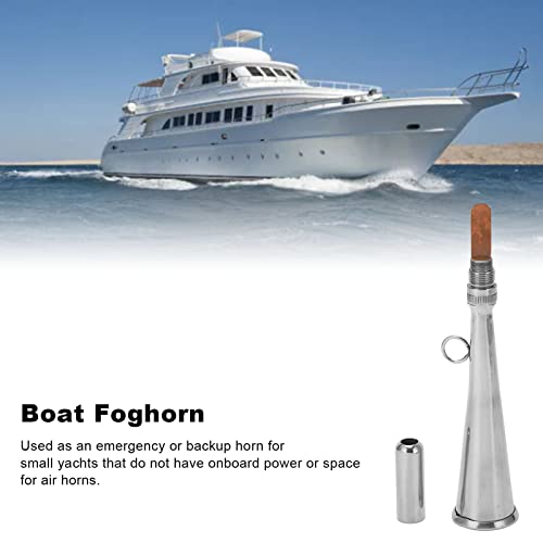 Handheld Mist Horn, Roestvrij stalen Mist Horn Verwijderbaar Nozzle Accessoire voor boot 4