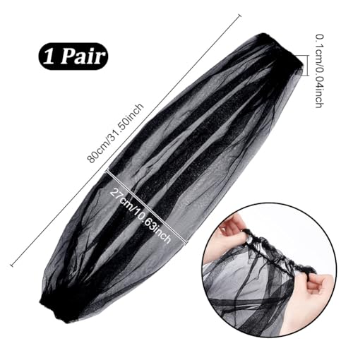 Afneembare mouwen voor bruiloft, lange tule sleeves, afneembare puff sleeves voor bruidsjurk, bruid, arm accessoires