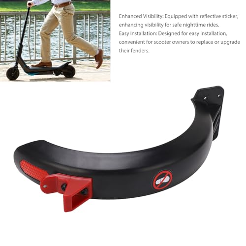 Scooter Achter Mudguard, Scooter Mudguard Achter Fender met Hook Reflectieve Strip Plastic Scooter Accessoire voor GXL V2 Rainy Day 3
