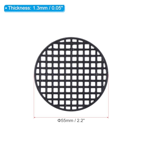 Flower Pot Hole Mesh Pad, 50st 5.5cm Ronde Stijve Bonsai Drainage Mesh Raster Schermbodem Raster Mat voor Tuin, Zwart