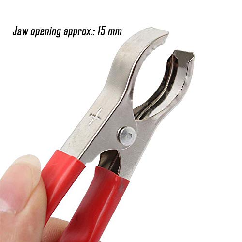 Hoge sterkte Crocodile Clips, Geïsoleerde Crocodile Clips, Elektrische Test Circuit, Grote Tang, 2 stuks rood + zwart 5