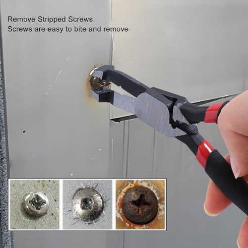 Schroef Verwijderaar Tang, Schroeftrekker Multi-Function Carbon Steel Wire Stripper Side Cutter voor veelzijdige toepassingen, Tang 3