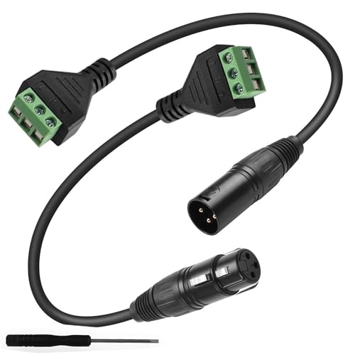 Verpakking van 2 3-pins XLR connectoren, XLR vrouwelijke stekker, microfoon kabel stekker, microfoon audio jack, 3-pin XLR op schroef terminal