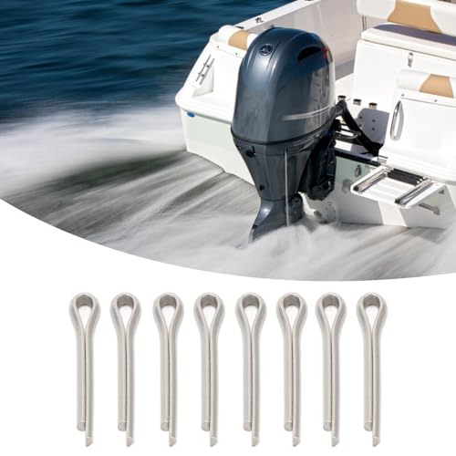 Schip Propeller Cotter Pin, 20 stuks Buitenboord Propeller Pin 9149-300-20-00 Compatibel met 20 pk, 6 pk, 8 pk, 9.9 pk, 15 pk Buitenboord Motoren, Schip Outboard Propeller Cotter Pin 4