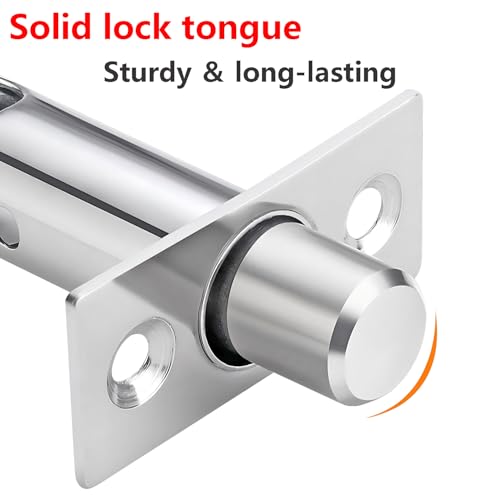 1PCS Deurbeveiliging Rack Bolt, Mortice Deur Bolt met stersleutel, anti-diefstal deur slot Bolt, roestvrij stalen deur Bolts, Dode Bolts voor Deuren Windows, 40mm 3