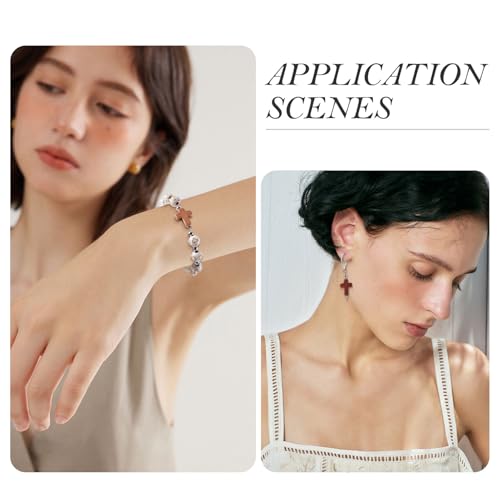 4 Strengen Cross Synthetische Turquoise Kralen Kruisbeeld Stenen Bead Zadel Bruin Edelstenen Kraal Voor Pasen Ketting Oorbel Armband Diy Sieraden Maken 4