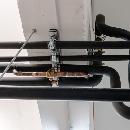 0,9 inch/5mm Stijve Pijpen Tape Clamp, 30 stuks 304 Roestvrij staal Twee gaten U Gevormde Buis Klem voor Tube Bevestiging 5