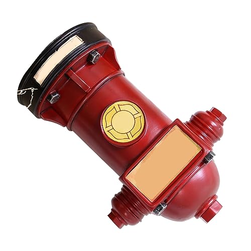 Vuurhydrant Piggy Bank, Grote capaciteit Anti-Wear Decoratieve munt opslag doos voor woonkamer (rood)