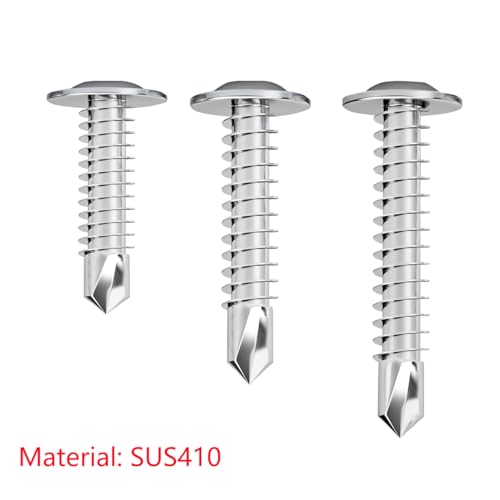 100 st Roestvrij stalen boor Schroeven Plate Schroeven Zelfboren Schroeven Phillips Ronde kop Boorschroeven set met M4.2x32m m 3