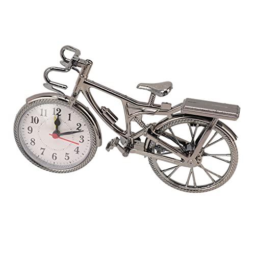 Bureau Bike Clock Batterij Bediende Vintage Bureaublad alarmklok Compacte Art Ornament Decoratieve Realistische Slaapzaal Home Dagelijkse Decoratie 3