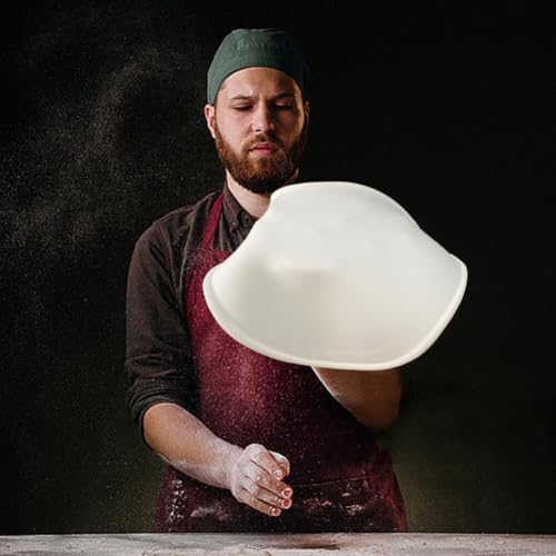 Siliconen Pizza, Spinning Deough, 30 cm, Gesimuleerde Pizza Bakvorm, Pizza Speelgoed, Simulatie Pizza, Restaurant Display, Prop, Pizza Model voor koken, Beginners, Koken, Keuken, Pizza laden, Wit