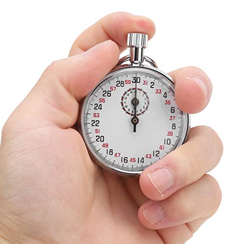 Mechanische stopwatch metaal stopwatch Handheld Running Timer Large Dial Natuurkunde Onderwijsapparatuur