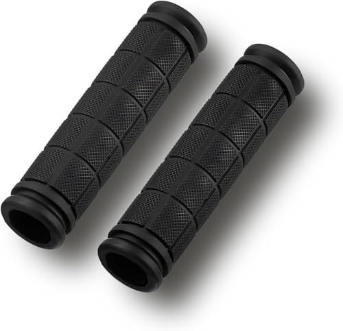 1 Paar 120mm Zwarte Fietsgreep Grips Non-slip Handgreep Grips TPR Rubber Fietsgreep Grips Schokbestendig Racefiets trekking fiets