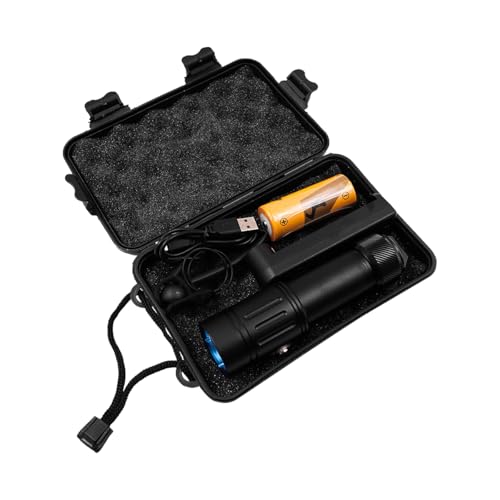 Sea Scuba duik fakkel, duik fakkel met traploos dimmen, waterdicht onderwater duiklicht met oplaadbare batterij en oplader