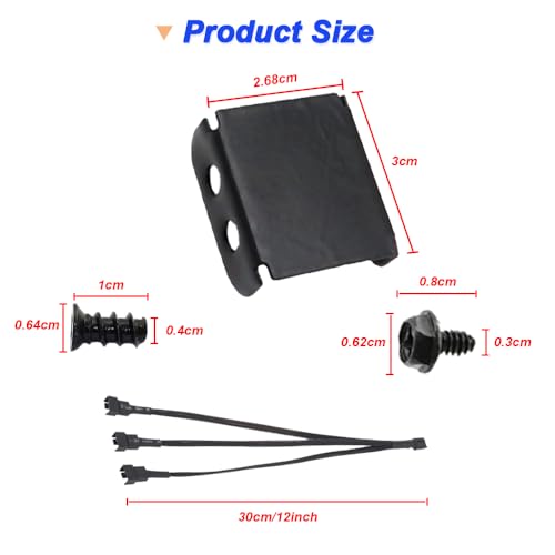 Dual Fan Mount Rack PCI Slot Bracket Kit, 12cm PC Fan Computer Radiator DIY Bracket Tool met PWM Fan Splitter Kabel, Kabelbanden, Schroeven 3