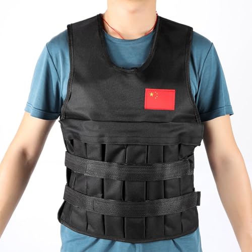 Sport Oefening Fitness Vest 20 kg Laad Zwart Gewicht Vest 20K G Vest Training 4