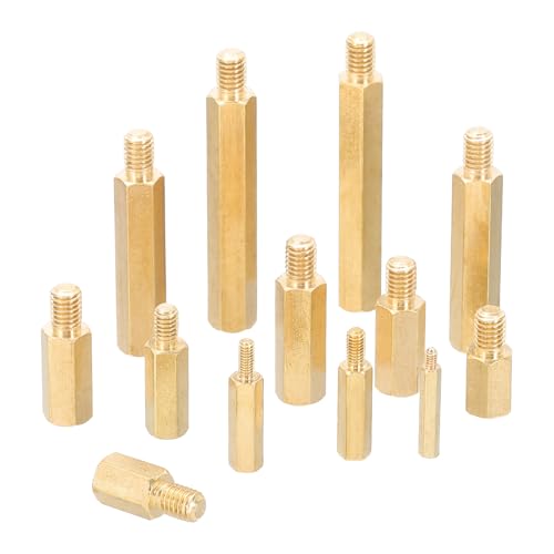M2.5x4mm + 6mm Spacer Schroeven, 100st Man tot vrouw Zeshoekig messing Circuit Board Spacer Standoff Schroefmoer Assortiment Set voor PCB Board van PCB 5