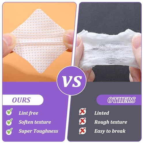 1000 stuks Cell Caps voor Gel Nails, Lint-Free, Neon Rail Tentrol, Nail Wipes, Cleaner, Gel Nails, Nail Polish Remover, Pads voor Gel en Acryl Nail Styling 4