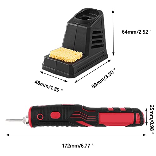 Draagbaar draadloos Soldeerijzer 1800m Ah Oplaadbaar Soldeerhulpmiddel met Touch Sensor en LED Spotlight, Professionele veilige draadloze Soldeerset