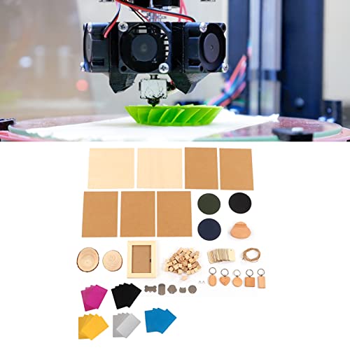 Materiaalkit 11 Soorten Materiaal Roestvrij staal Pine Hout DIY maken CNC Graveermateriaalset voor houtwerk 3