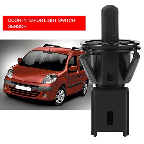 Deurlamp schakelaar, auto deur interieur lichtschakelaar sensor voor Clio Megane Scenic Kangoo OEM: 7700427640, zwart 3