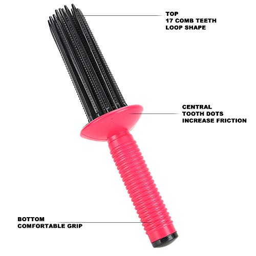 Hair Curler Haar Fluffy Curling Roll Comb Antislip Curling Wand Haarstyling Tool Borstel Curling Tool Aubonacci Styler voor krullend haar Styling Tools Wand Pin Curl 5