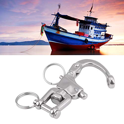 Rotatable Carabiner Quick Links Quick Spring Hook for Sailboat Boats Stainless Steel 316
