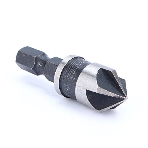3 Stuk Countersink Drill 90 graden 1/4' Hex Shank Countersink Drill Wood Metal Quick Bit Chamfer Countersink Drill wijzigen 5