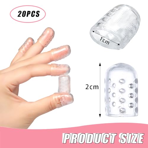 Verpakking van 20 teenbeschermers Siliconen kleine teenbeschermers, ademende teenbescherming, teenbeschermers met gaten, gel teenbeschermer voor vrouwen en mannen, verminderen wrijving, blisterpreventie