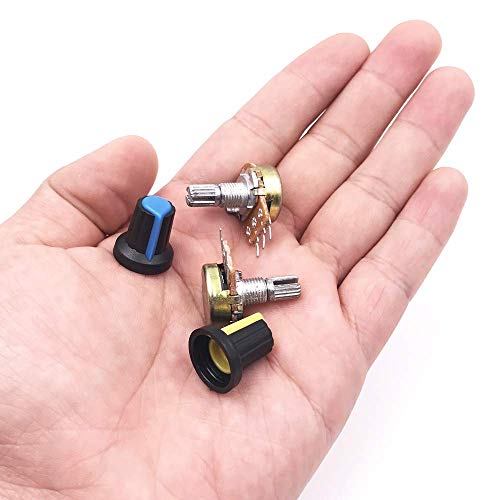 20st enkele potentiometer 3PIN draaien potentiometer terminal lineair 5 types potentiometer voor Raspberry (B5K B10K B20K B50K B100K) 4