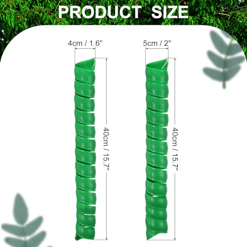 4 Pack Tree Trunk Protector met 2 maten Plastic Boom Wraps te beschermen Bark Spiral Tree Protection Boom Bark Protector Tube Wraps voor Saplings Plants voor
