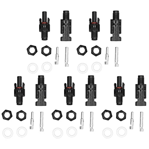 Terminal Connector Solar Panel, 5 Sets Photovoltaic Connector voor Solar Power, Man en Vrouwelijke Connector Bord Terminal Connector, Onderdelen en Accessoires voor Solar en (PV-15BMC (1500V))