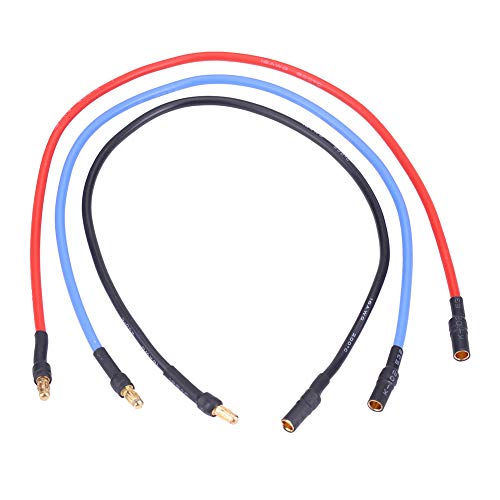 3st/set ESC Extension Cable, Silicone Electronic Speed Controller ESC Motor Cable met 3,5mm Banana Connector RC Accessoire