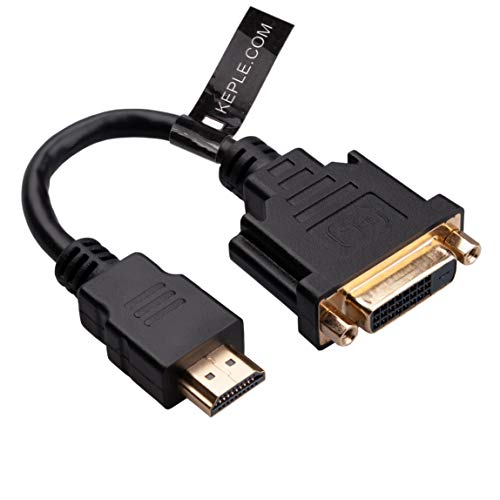 HDMI (M) naar DVI-D (F) Kabeladapter - DVI-D Dual Link 24+1 Female to HDMI Man - 1080P Full HD Converter 15cm