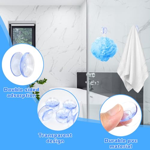 20 st. Dubbelzijdige Zuigbekers, 20mm Helder PVC Plastic Zuigbekers Glazen Tafel Zuigbekers Non Slip Zuigbekers voor Glazen Tafelblad Home Organisatie 3