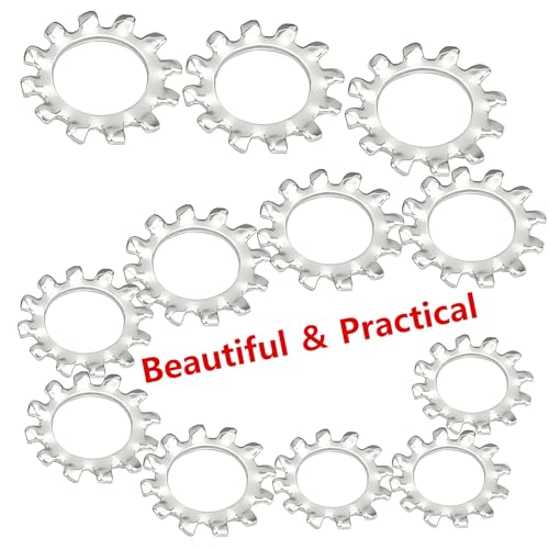 30 stuks tandschijven, roestvrij staal 304 vergrendelringen, buitengetande ringen, M5 ringen, buitenvergrendelingsringen 4