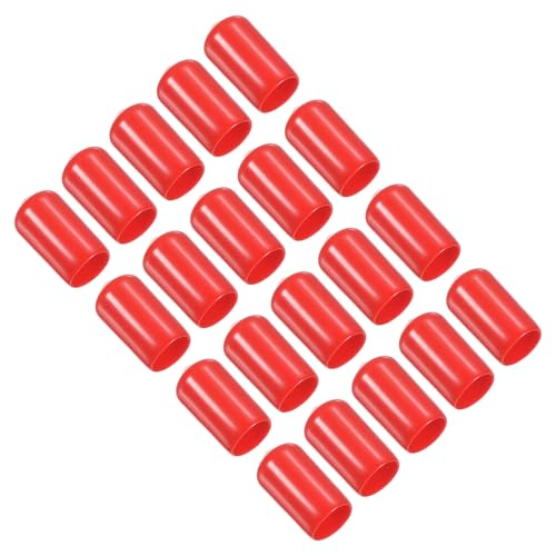 Snooker Cue Tip Cover, 20Stuks Pool Cue Tips Rubber Cover Biljart Hoofd Club Beschermer Stick Head Tool voor Snooker Accessoire