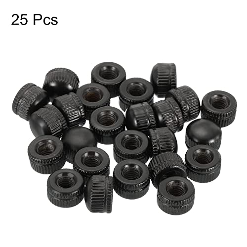 M5 Cap Nut, 25 Packs, Tassels, Noot, Schroefknop, Cap invoegen, Bolt Cover, Vrouwelijke draad, Wiel, Materiaal passen, Lampen, Zwart 3