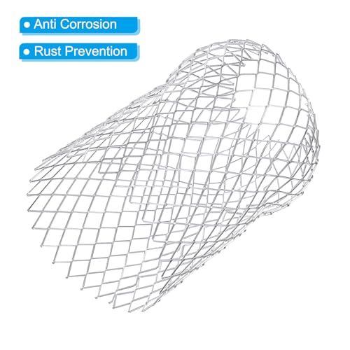 Goot Guard, 4 Stuks 7 Inch Aluminium Downpipe Filter Strainer, Anti-blocking Line Cover Drain Cover Downspout Beschermer voor Clogging bladeren Rubble 4