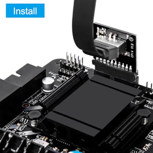 Moederbord USB 3.0 Voorkant 19Pin tot 3.1 Type-C Front Panel Header Type-E Adapter 19 tot 20 Pin Uitbreidingskaart voor Moederbord 3