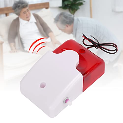 Geluid licht alarm, bekabelde strobe sirene, verstelbare schokbestendig Veiligheidswaarschuwingsapparaat - Flash rood licht en meer dan 110db High Decibel Buzzer Design (220V) 4