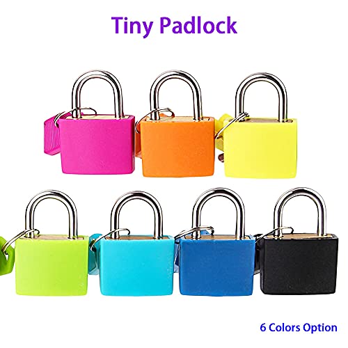 Multicolor kleine messing hangsloten Plastic hangslot met 2 sleutels voor gereedschapskist Bagage Journal (zwart) 5