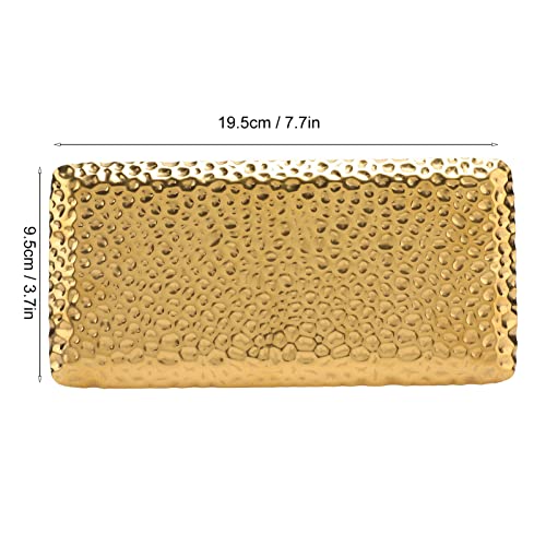 Stainless Steel Serving Bowl, Sieraden Presentatie Tray, Scandinavian Multifunctionele Dessert Tray, Aperitief Tray voor Dessert Thee Fruit sieraden (Goud)